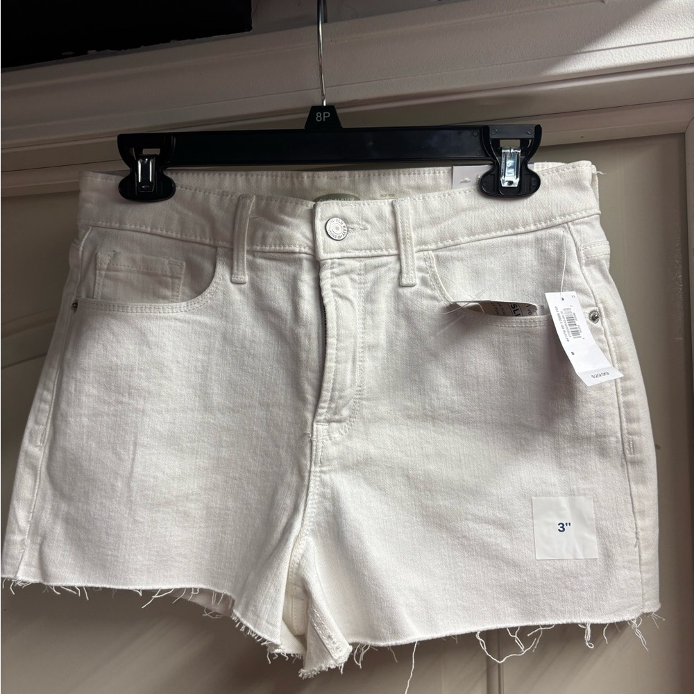 Old Navy High Waisted White Jean Shorts for Women